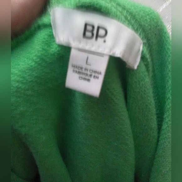 BNWOT SWEATSHIRT BY B.P SZ. LG GREEN HOODIE HAPPY DAY SMILEY FACE GRAPHICS - Picture 3 of 7